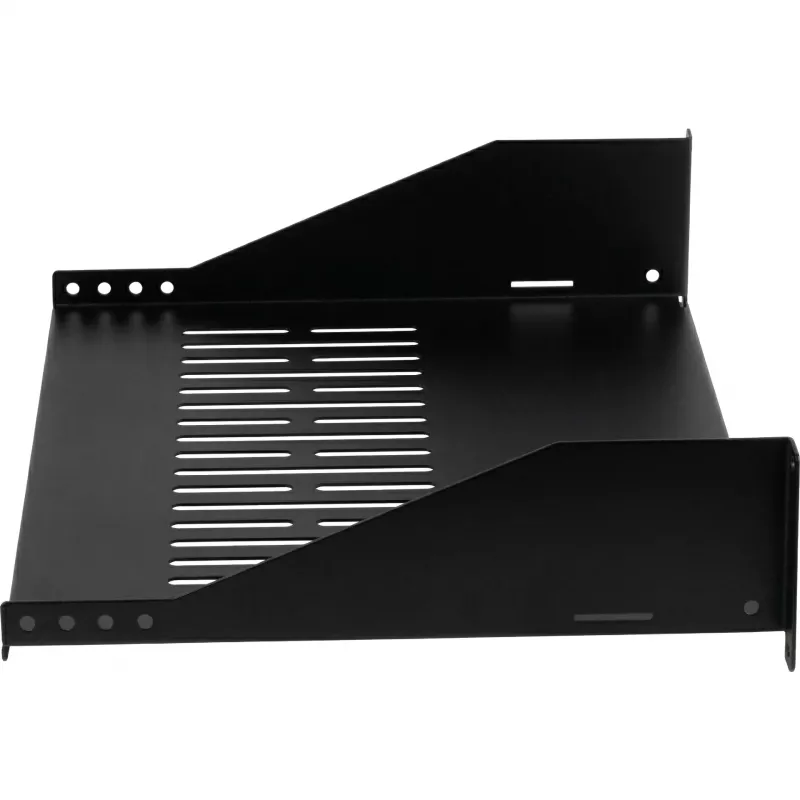 Estante fijo de rack de 19 inch 2U EFB ELEKTRONIK, 300 mm de profundidad, carga 22 kg, negro intenso RAL 9005