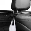 Ganchos para reposacabezas de coche LogiLink, set de 4, negros, organizador universal para reposacabezas, carga de 8 kg por gancho, clip-on sin herramientas, plástico ABS