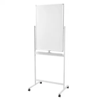 LogiLink EO0063 Pizarra blanca magnética móvil de doble cara 60x90 cm