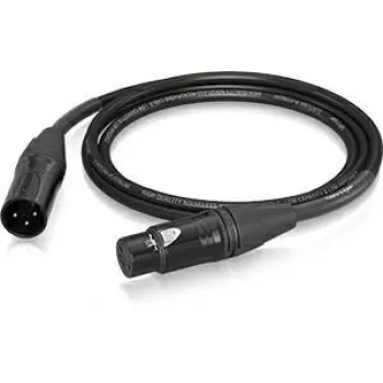 Behringer PMC-150 Cable XLR, hembra a macho, cable de micrófono 1,5 m, negro