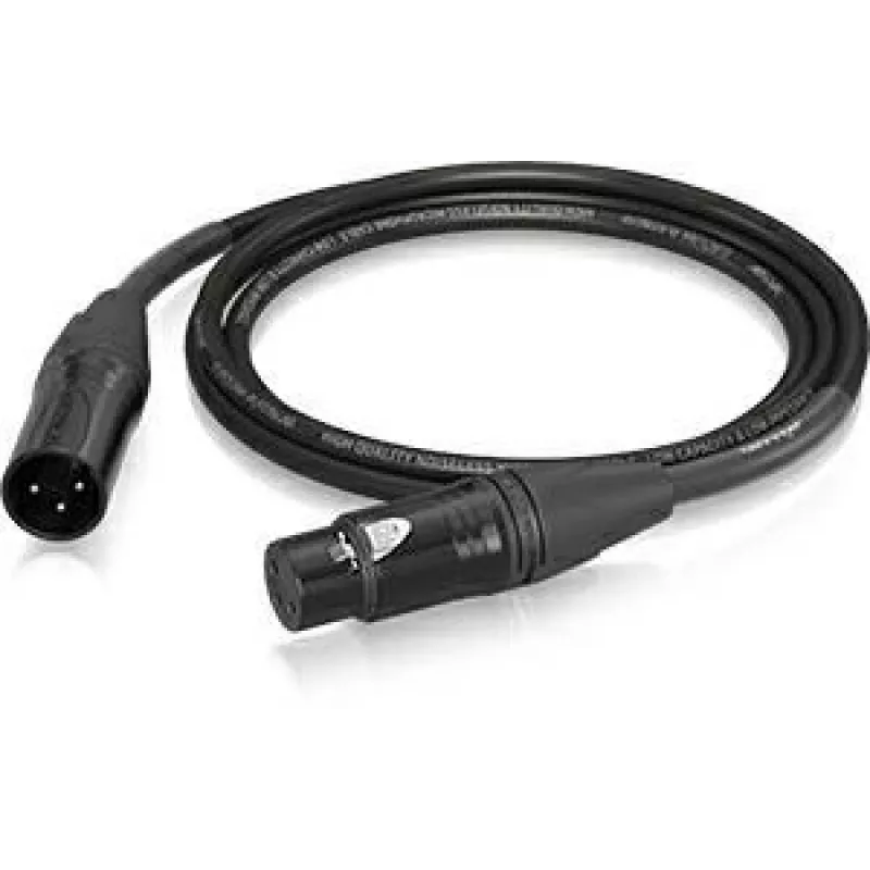 Behringer PMC-150 Cable XLR, hembra a macho, cable de micrófono 1,5 m, negro