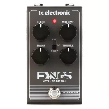 TC Electronic Fangs Pedal de distorsión metal para guitarra eléctrica