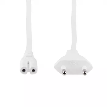 LogiLink CP145W Cable de alimentación CEE 7/16 a IEC C7, blanco, 3 m