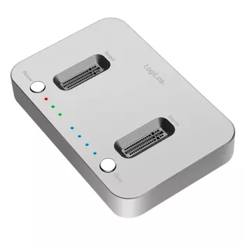 LogiLink Estación de acoplamiento USB 3.2 Gen2, 2 bahías, para SSD M.2 NVMe, función de clonación
