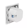 LogiLink Toma de pared con cargador USB-C de 2 puertos, 25W PD
