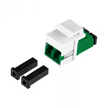 EFB Módulo Keystone LC/APC Dúplex OS2 verde - adaptador de fibra óptica monomodo