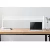 LogiLink Barra de montaje de escritorio para panel ranurado, set de 2 – 450 mm de altura, 35 mm de diámetro, negra, fijación sin herramientas