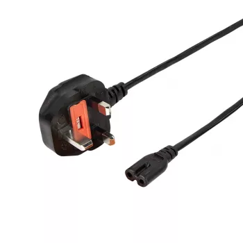 LogiLink Cable de alimentación BS 1363 (UK) a IEC C7, negro, 1,8 m