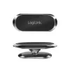Soporte magnético para rejillas de ventilación de coche LogiLink, plateado – giro 360°, agarre de neodimio, ajuste universal
