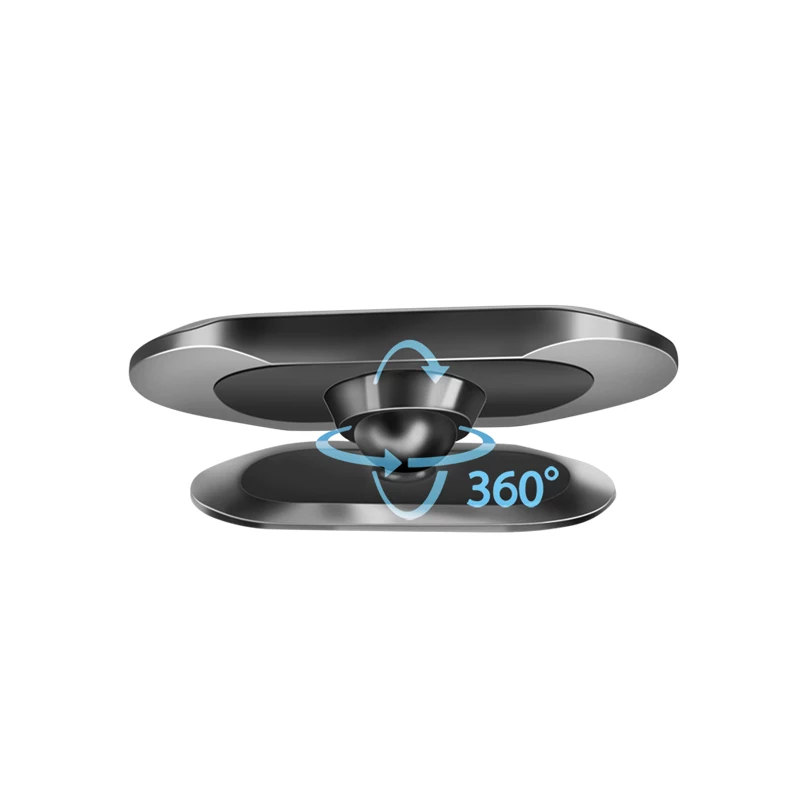 Soporte magnético para rejillas de ventilación de coche LogiLink, plateado – giro 360°, agarre de neodimio, ajuste universal