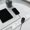 Regleta de enchufes LogiLink LPS280U, 5 tomas AC, 2 puertos USB (USB-A y USB-C), 17W, blanca