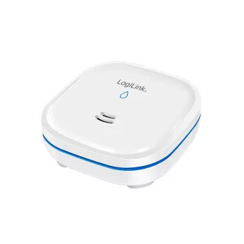 Detector de agua LogiLink, 10 años de duración de la batería, alarma de 85 dB, blanco