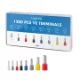 Set de terminales de empalme LogiLink con 1200 terminales aislados 0,5 - 10 mm²