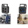Alargador enrollable LogiLink LPS504 con 4 tomas Schuko y 2 puertos USB, cable de 5m, negro