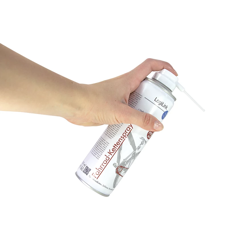Spray de mantenimiento de cadenas para bicicletas LogiLink RP0024 con PTFE y MoS2, 300 ml
