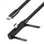 Cable USB 2.0 Type-C LogiLink C/M a C/M 480 Mbps 240W plano negro 1,5m