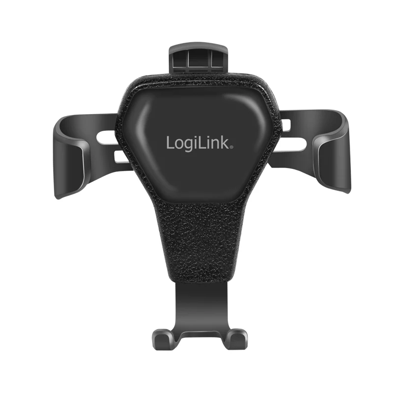 Soporte universal de ventilación para smartphone LogiLink AA0164 para coche, rotación 360°, manejo con una mano, negro