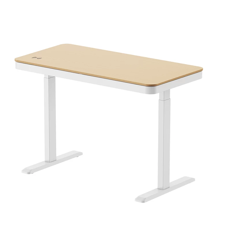 Escritorio elevable LogiLink, motor único, 118x60cm, con carga inalámbrica, blanco