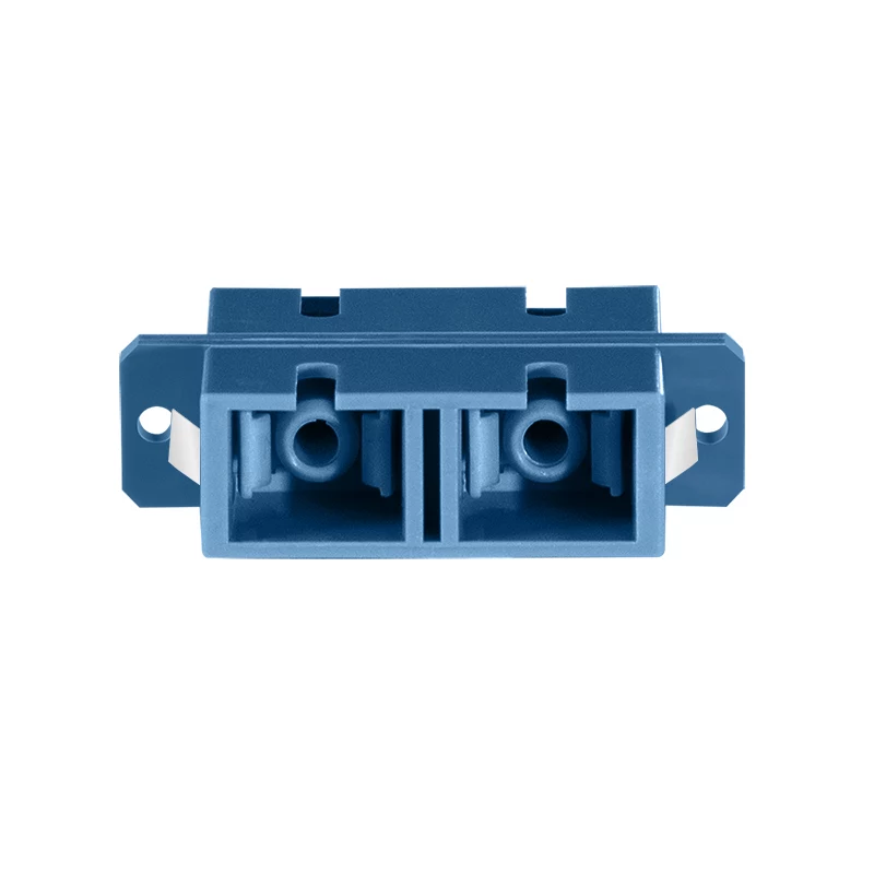 Adaptador de fibra óptica SC dúplex LogiLink, 12 unidades, con brida, azul