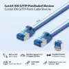 Cable de red SlimLine Cat.6A S/FTP LSZH LogiLink, 15 m, azul