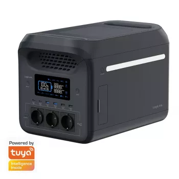 LogiLink PPS1800 estación de energía portátil, 1800 W, LiFePO4, compatible con Tuya