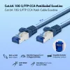 Cable de red EconLine Cat.6A S/FTP LogiLink, CCA, LSZH, azul, 10 m