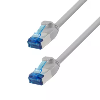 Cable de red Cat.6A Slim S/FTP LSZH LogiLink, gris, 3 m, SlimLine