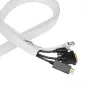 LogiLink funda de cables con cremallera, poliéster, 50 mm de diámetro, blanco, 2 m