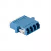 LogiLink adaptador de fibra óptica LC Quad, pack de 12, azul, montaje con brida, monomodo