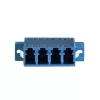 LogiLink adaptador de fibra óptica LC Quad, pack de 12, azul, montaje con brida, monomodo