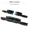 LogiLink set de conectores solares en Y, 2 uds., compatible con MC4, conector macho y conector hembra, PVC, negro