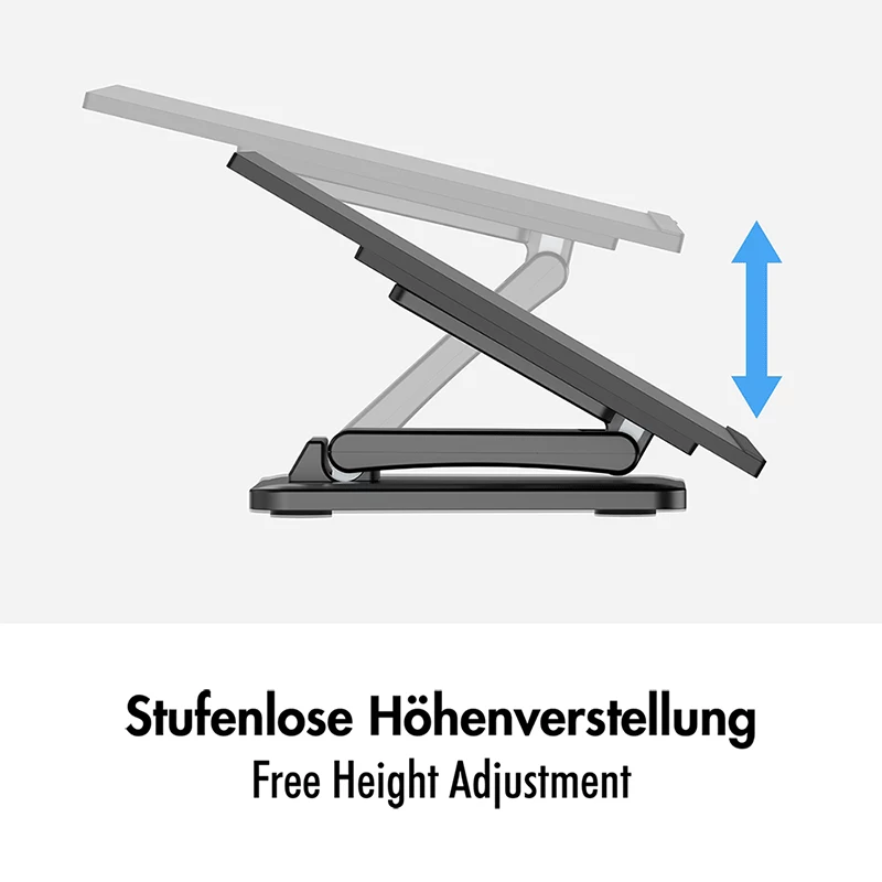 LogiLink soporte de monitor para pantallas táctiles de 17-27 inch, carga de 6,5 kg, VESA 75/100, inclinación de -90° a +90°