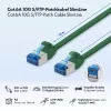 LogiLink SlimLine cable de conexión Cat.6A S/FTP LSZH, verde, 10 m