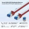 LogiLink cable de conexión Cat.6A Slim S/FTP LSZH, rojo, 7,5 m