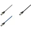 LogiLink cable de conexión Cat 8.1 S/FTP, conector macho RJ-45 a conector macho RJ-45, 3 m, 40 Gbps, 2000 MHz, libre de halógenos, gris claro RAL 7035