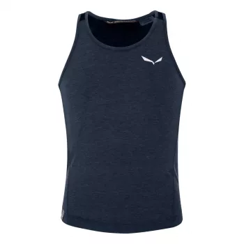 Salewa Agner Hybrid Tank camiseta sin mangas de primera capa para niños - Navy Blazer Melange 104-116 cm