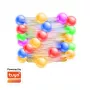 LogiLink WiFi Smart Globe Fairy String Light, 3m, compatible con Tuya, RGB + blanco cálido, IP44, 20 LEDs