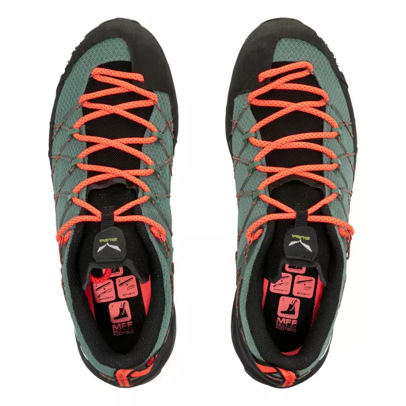 Salewa Wildfire 2 zapatillas de aproximación para mujer - Black Out / Fluo Coral
