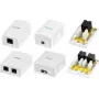 LogiLink caja de superficie Cat.6A con 1 puerto RJ45, blanco (RAL 9003)
