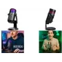 LogiLink HS0058 micrófono de condensador USB con luz RGB, 192kHz, negro