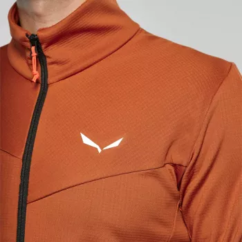 Salewa Puez Cammino chaqueta polar para hombre marrón nogal EU 48 (M) - Polarlite Alpine Trekking Mid-Layer