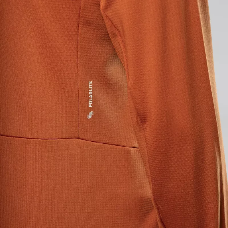 Salewa Puez Cammino chaqueta polar para hombre marrón nogal EU 48 (M) - Polarlite Alpine Trekking Mid-Layer
