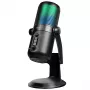 LogiLink micrófono de condensador USB con luz RGB, cardioide/patrón cardioide, 20 Hz - 20 kHz, negro (HS0059)