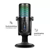 LogiLink micrófono de condensador USB con luz RGB, cardioide/patrón cardioide, 20 Hz - 20 kHz, negro (HS0059)
