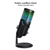 LogiLink micrófono de condensador USB con luz RGB, cardioide/patrón cardioide, 20 Hz - 20 kHz, negro (HS0059)