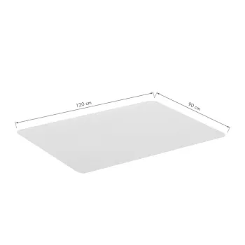 LogiLink Alfombrilla protectora de suelo 120 x 90 cm extra suave transparente para suelos duros
