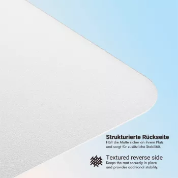 LogiLink EO0086 Alfombrilla protectora de suelo, 117 x 120 cm, extra suave, transparente, antideslizante, para suelos duros