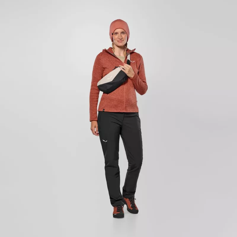 Salewa Puez Rocca PL Chaqueta con capucha mujer Etrusco Rojo talla M