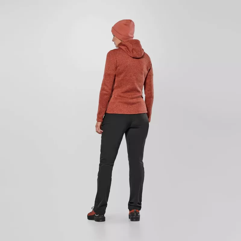 Salewa Puez Rocca PL Chaqueta con capucha mujer Etrusco Rojo talla M