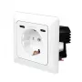LogiLink Toma de pared con 1 toma Schuko y cargador USB-C de 2 puertos, 25W PD, blanco